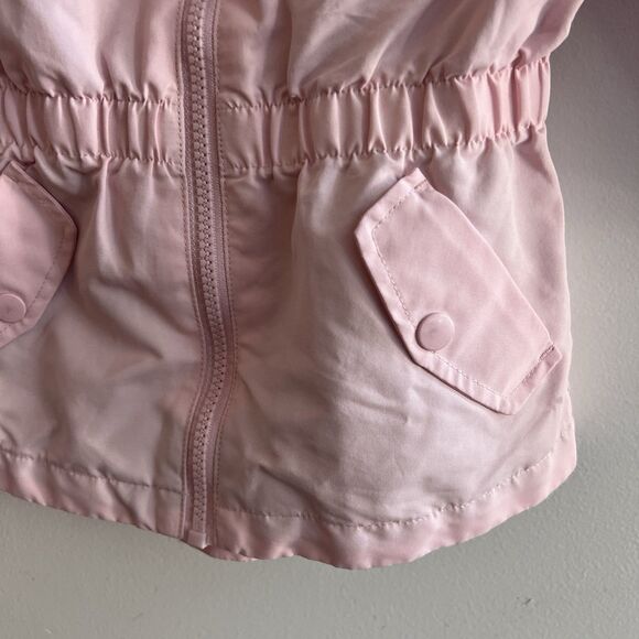 Wonder Nation Pink Rain Jacket Toddler Girls 3T Lined Hooded Polka Dots - Picture 6 of 7